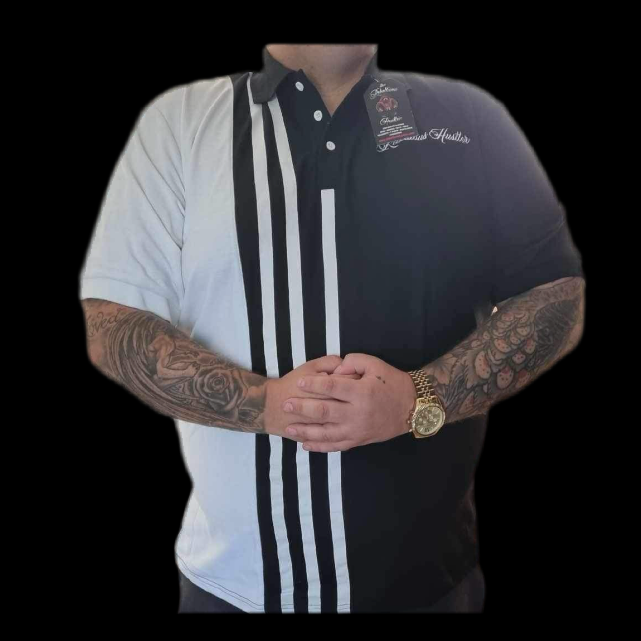 Rebellious Hustler Polo Shirt x2 FOR £35