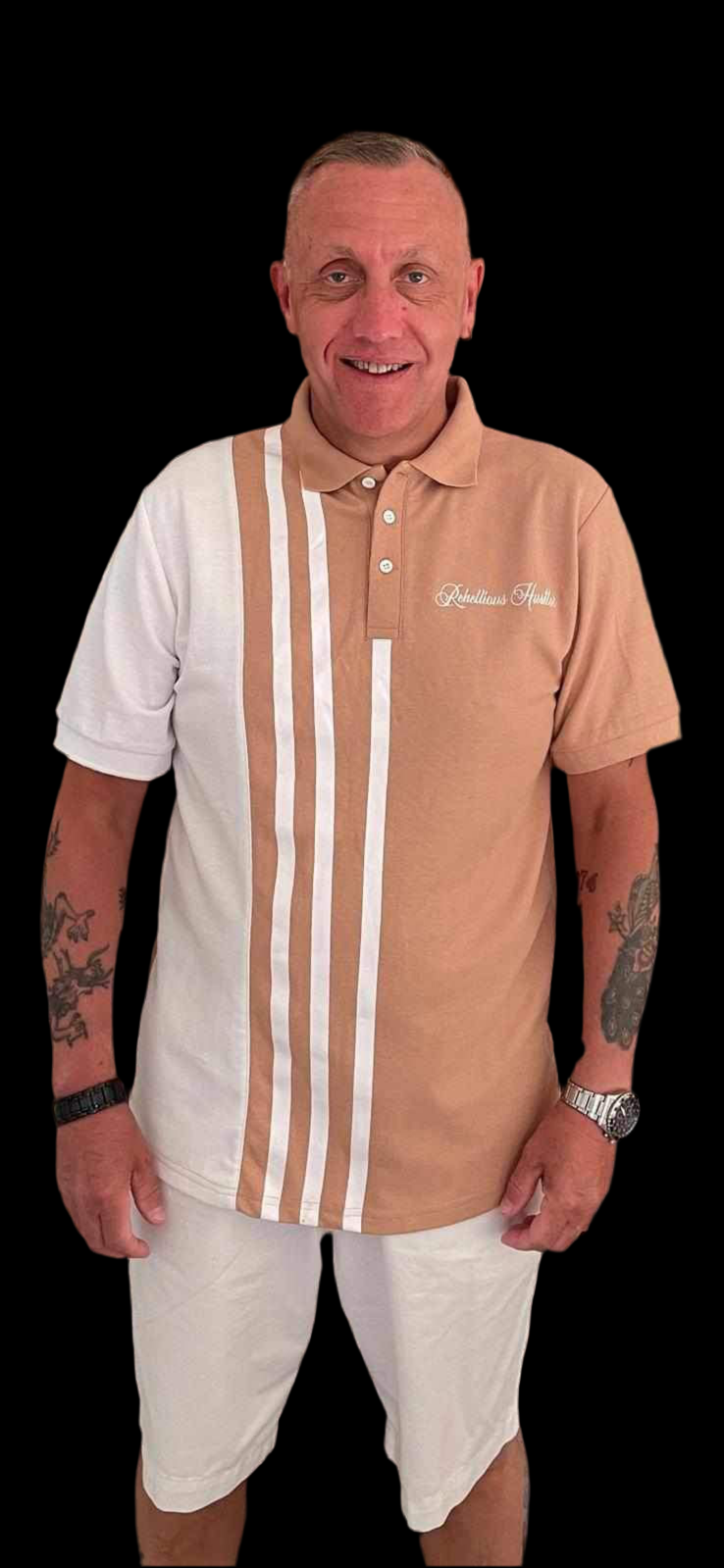 Rebellious Hustler Polo Shirt x2 FOR £35