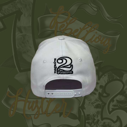 White Rebellious Hustler Cap UNISEX