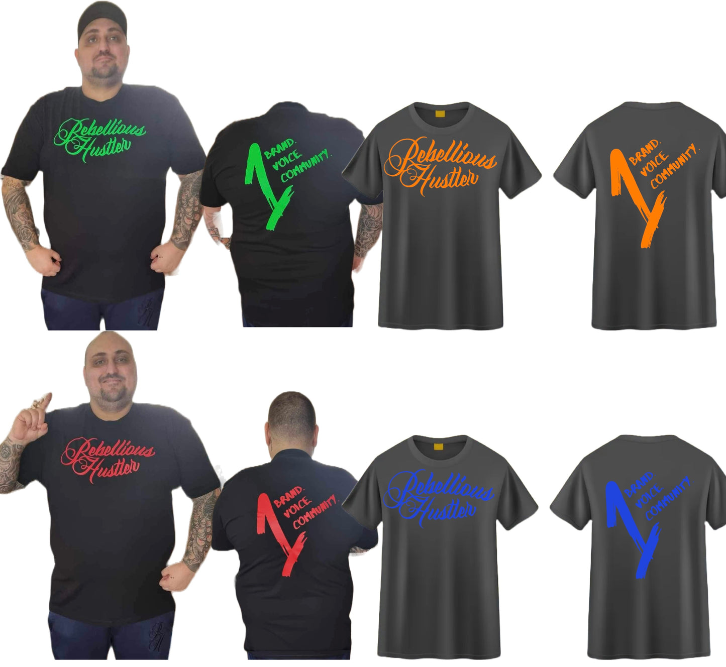 The Rebellious Hustler Moto Tshirt