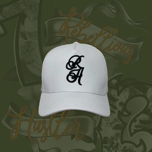 White Rebellious Hustler Cap UNISEX