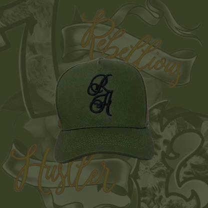 Khaki Rebellious Hustler Cap UNISEX