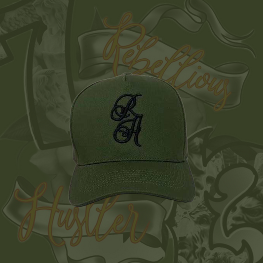 Khaki Rebellious Hustler Cap UNISEX