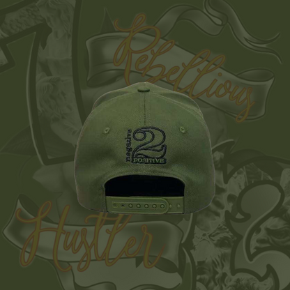Khaki Rebellious Hustler Cap UNISEX