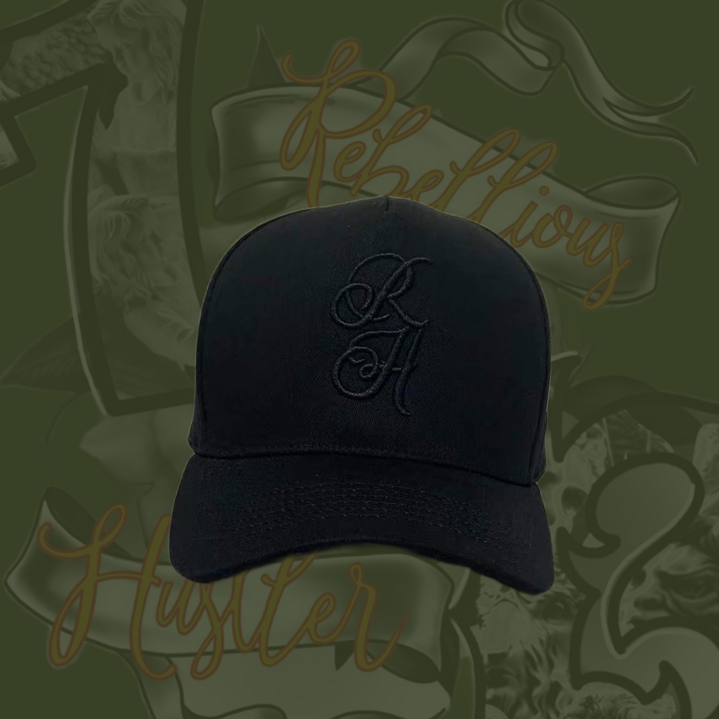 Black Rebellious Hustler Cap UNISEX