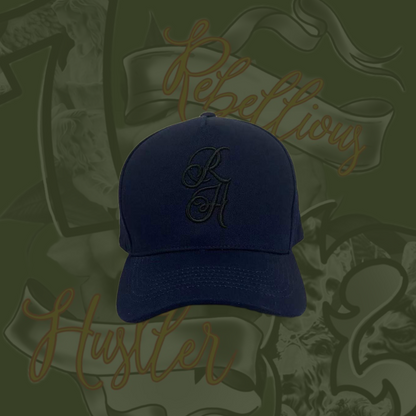 Navy Rebellious Hustler Cap Unisex